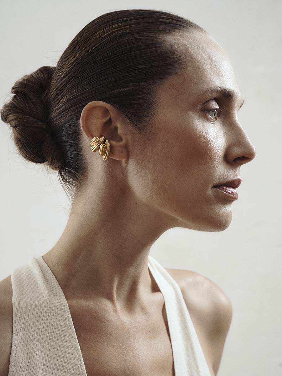 Кафф Лилия позолота